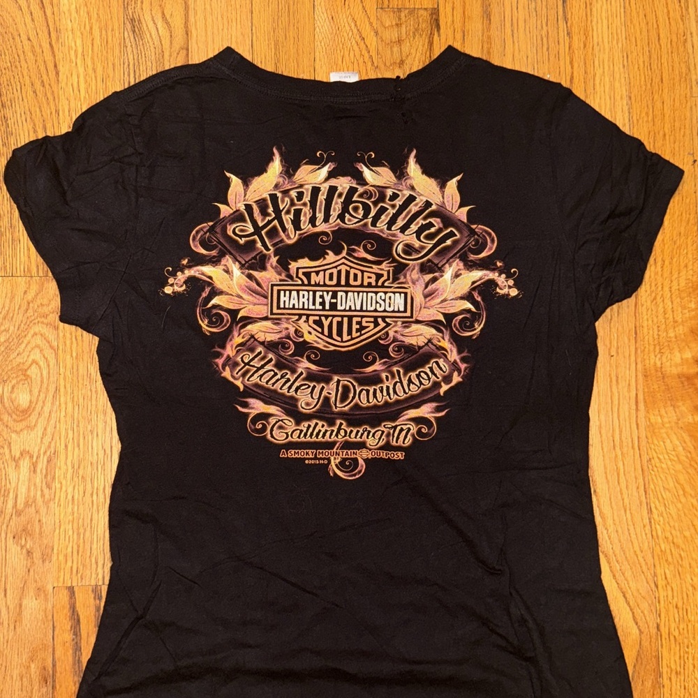 Harley-Davidson flame logo shirt women’s (L)
